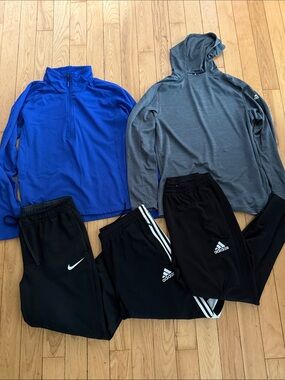 Lot of men’s soccer clothing